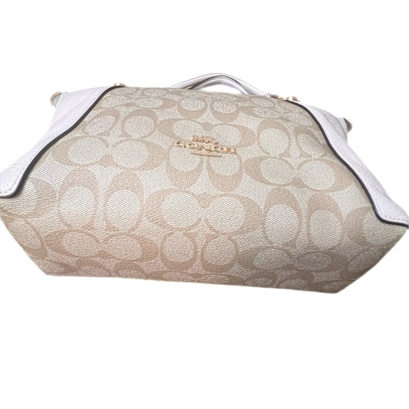 Coach Beige Signature Tote Bag with long strap - Picture 7 of 13